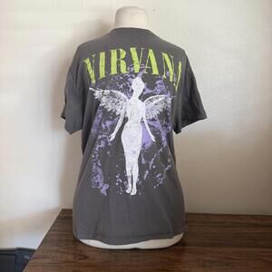 Nirvana Angel Wings Graphic T-Shirt Medium
